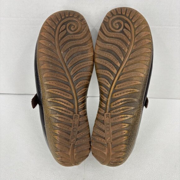 Naot Nau Mai Mary Jane Loafers Womens 8 EU 39 Dark Brown Burgundy Leather Flats - Picture 9 of 10